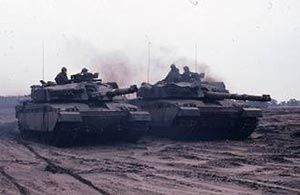 Ein Foto von zwei Panzern