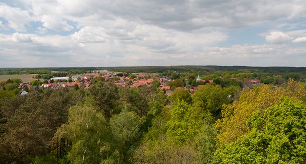 Panoramablick auf die Landschaft um den Paaschberg