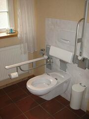 Behindertengerechte Toilette im Davidshof