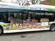 Naturpark-Bus: linke Seitenansicht