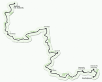 Eine Karte des Wanderwegs "Heidepuzzle".